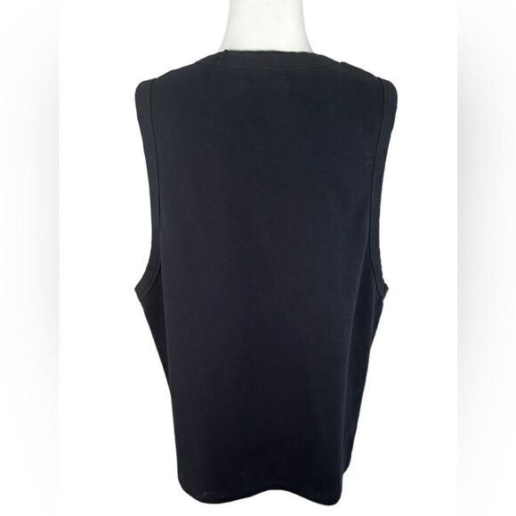 Pangaia Women's Black Recycled Organic Cotton Tank Top - Picture 3 of 9